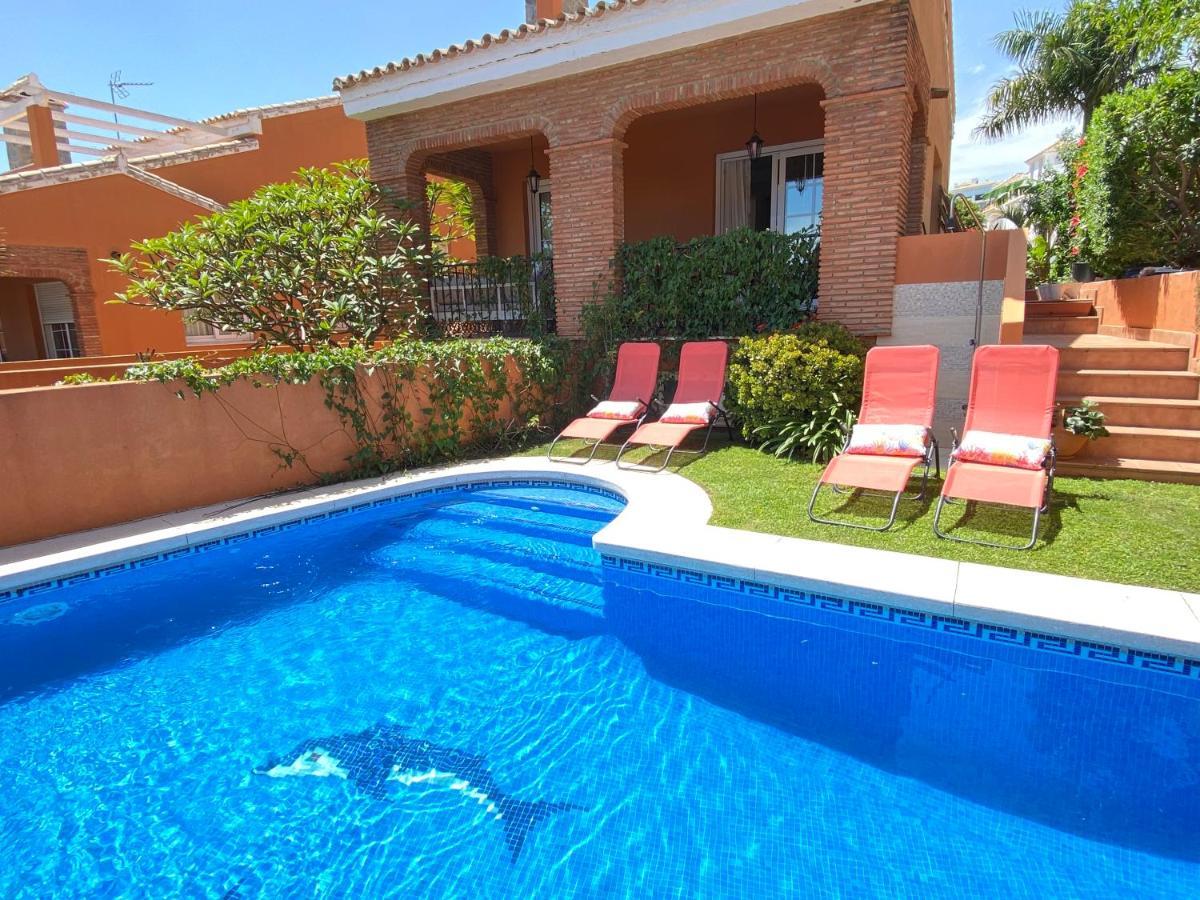 Villa With Heated Private Pool, Sea View& Turkish Sauna Benalmádena Extérieur photo